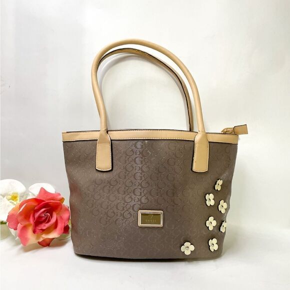 Guesss Newbel Taupe Tote - Picture 3 of 10